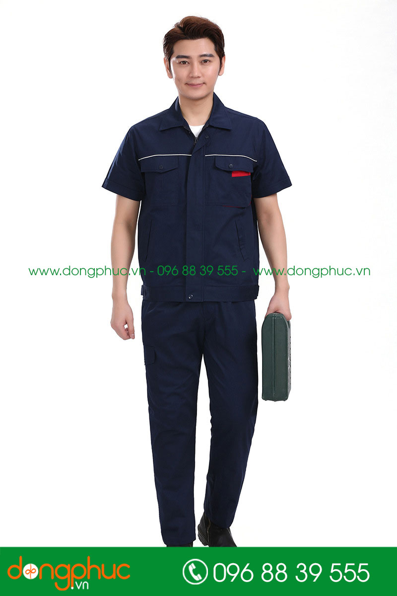 Mẫu bảo hộ cộc tay màu tím than